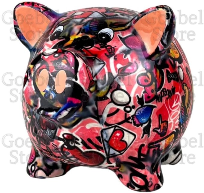 Pomme Pidou Spaarpot Varken Rosie Standaard 003 (15x12x12cm - Keramiek)