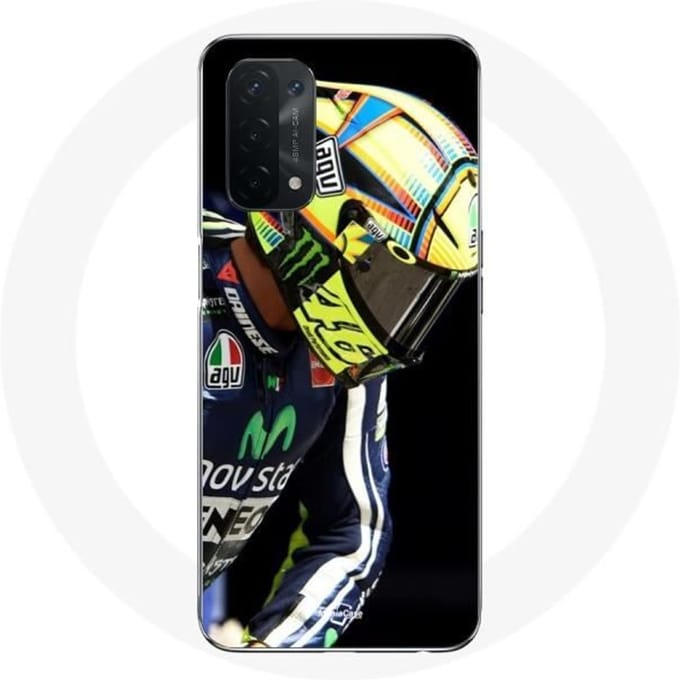 Coque - Valentino Rossi - Oppo A74 - Souple - Noir - Numéro 46