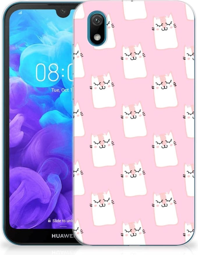 Huawei Y5 (2019) TPU Hoesje Sleeping Cats