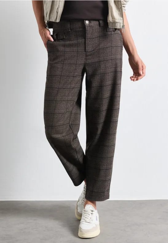Barrel Leg broek met gespdetail