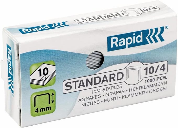Standaard Nietjes 6 mm Doos 1000 stuks Gegalvaniseerd