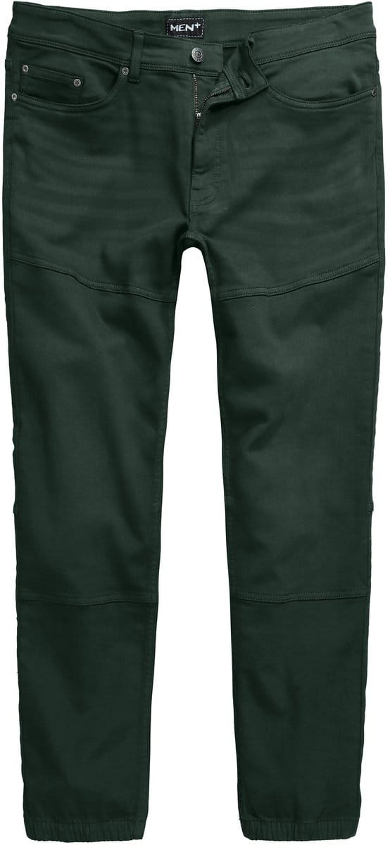 Men Plus - Heren - Broek FLEXLASTIC® Straight Fit 5-pocket - Donkergroen - Maat 54