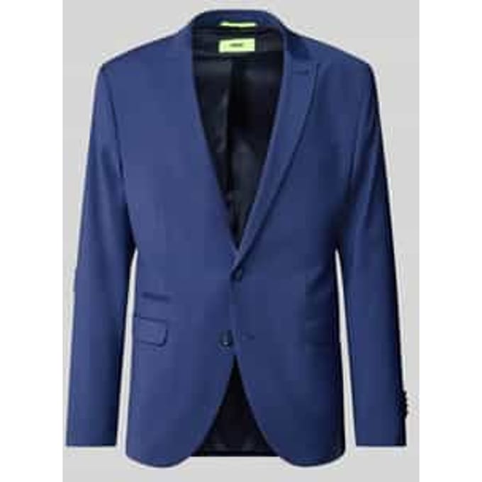 slim fit 2-knoops colbert met scheerwol model 'Castello'