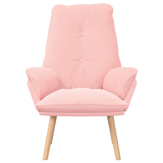 vidaXL - Fauteuil - Roze - 69 - x - 74 - x - 93 - cm - Sherpa - Stof