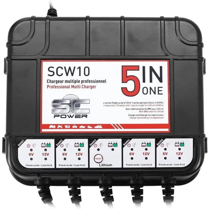 Acculader en laadonderhoud SC Power SCW10
