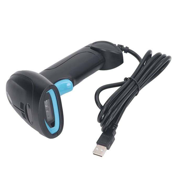 1D Barcode Scanner Hoge Nauwkeurigheid Snelle Decodering Ergonomische USB Bekabelde 1D Barcode Lezer voor Supermarkt Magazijn black