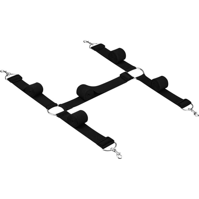 EIS, "Passionate bed bondage set, 7 delig", incl. veer kietelaar & masker