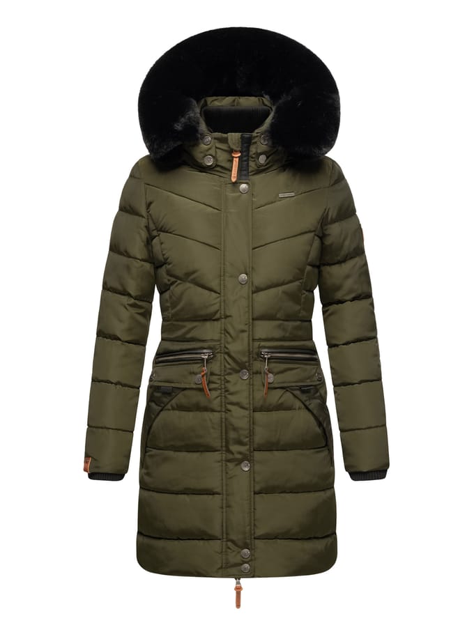 Navahoo Dames Winterjas Paula – Extra Warm, Waterafstotend & Met Afneembare Bontkraag