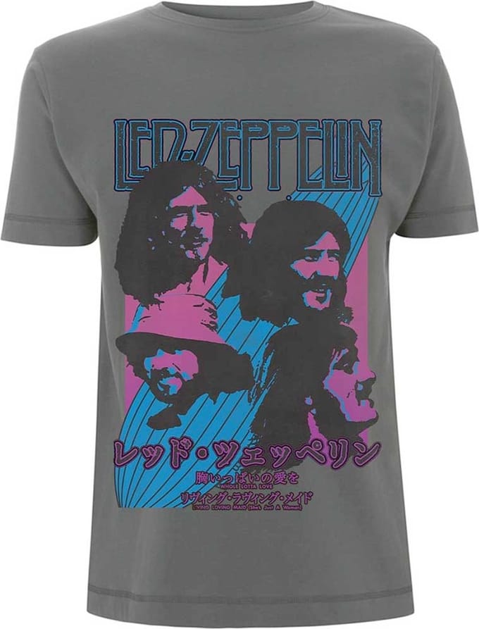 Led Zeppelin - Japanese Blimp Heren T-shirt - M - Grijs