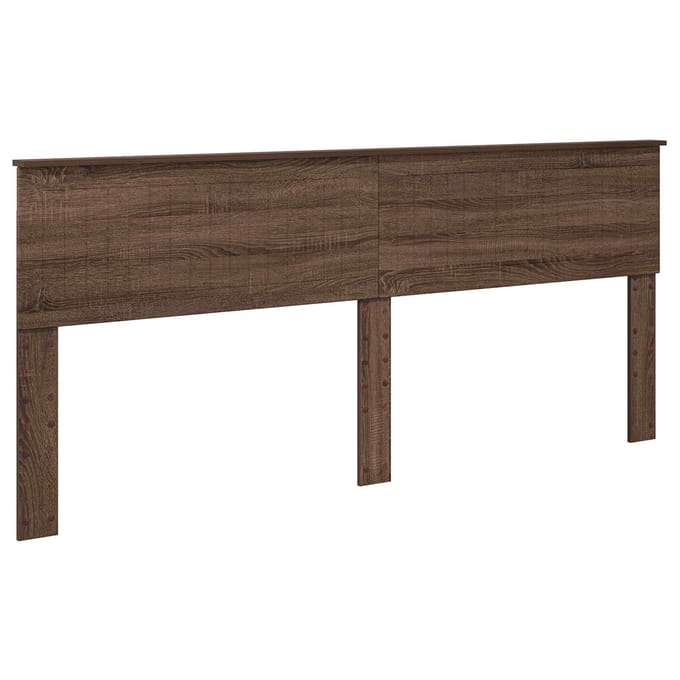 vidaXL Hoofdbord Bruin Eiken Bewerkt hout