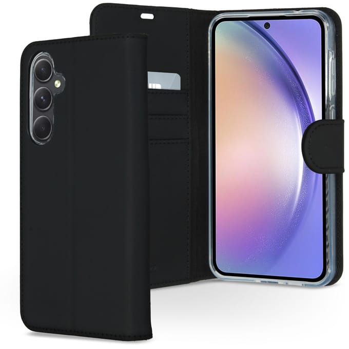 Accezz Hoesje - Geschikt voor Samsung Galaxy A55 (5G) - Wallet Softcase Bookcase - Zwart