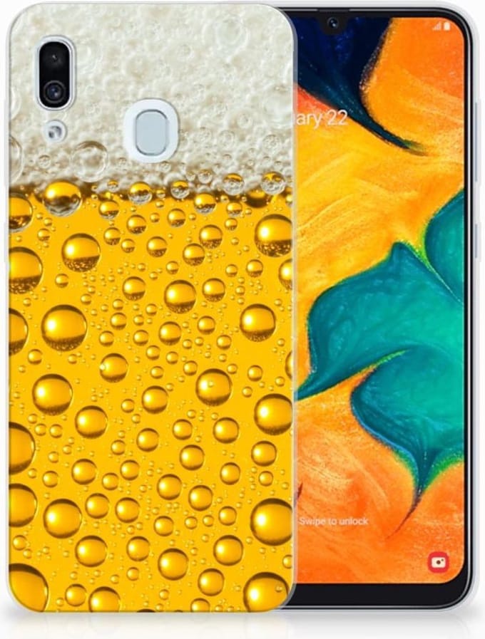 Samsung Galaxy A30 Siliconen Case Bier