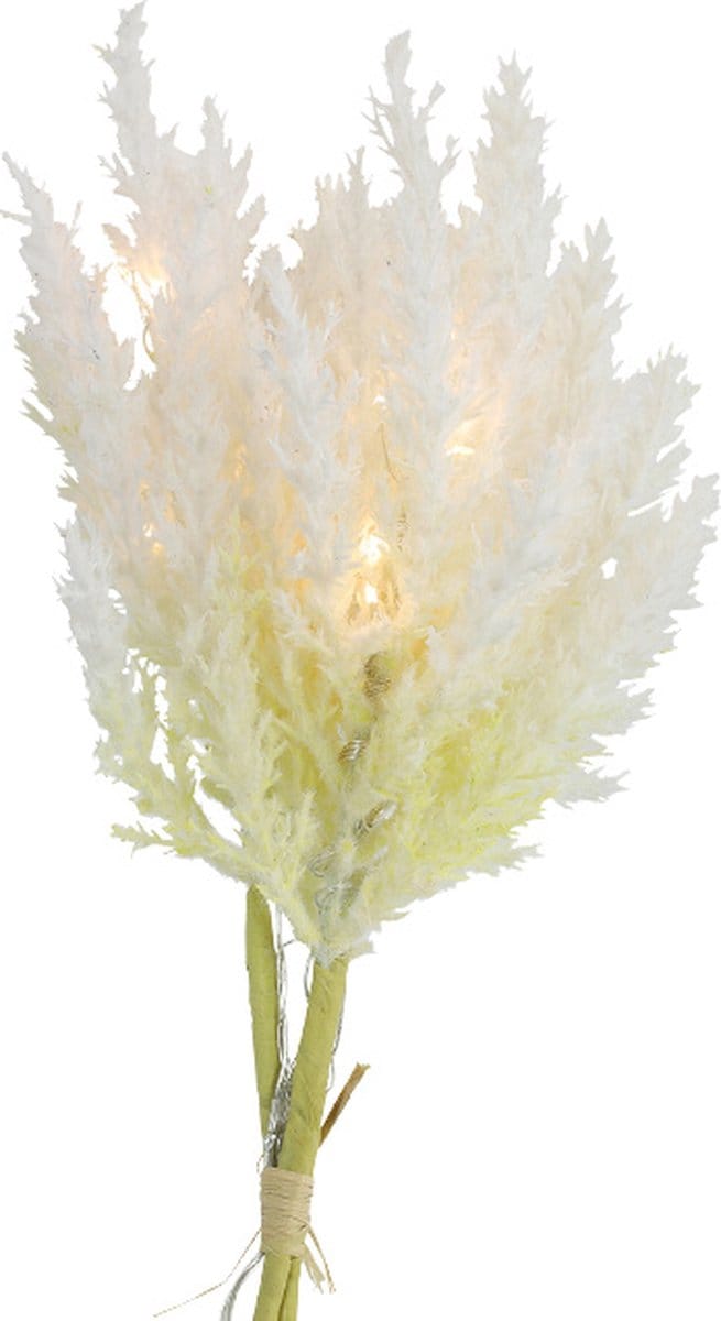Non-branded Decoratietak Astilbe Led 25,4 Cm Zeide Crème