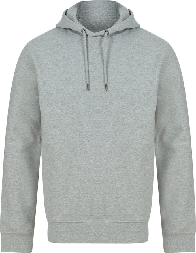 Henbury Ecologische unisex sweater met capuchon H841 - Heather Grey - S