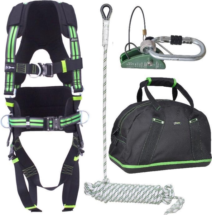 Kratos Complete set valbeveiliging Standaard-Plus - Daken / Afdalen 20mtr - Maat S-L