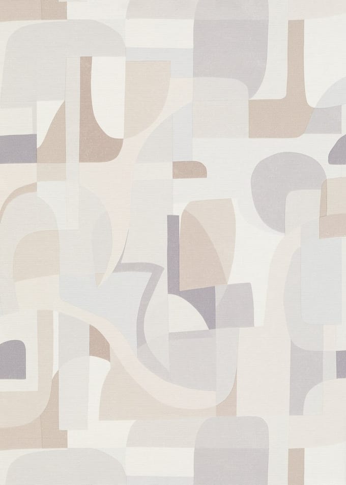 Erismann Vinylbehang 10432-31 - Gentle - Abstract Wit - 53cm x 10.05m