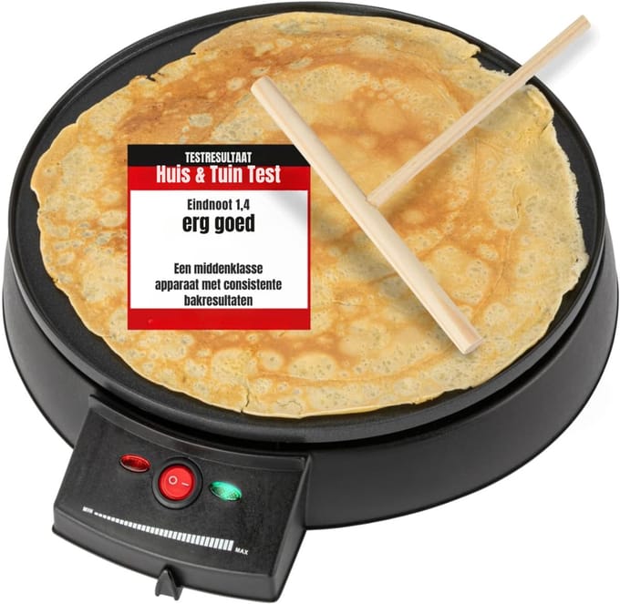 MMP®Pannenkoekenmaker - Pancake maker - Pannenkoek - Zwart - 37cm x 33cm x 8cm