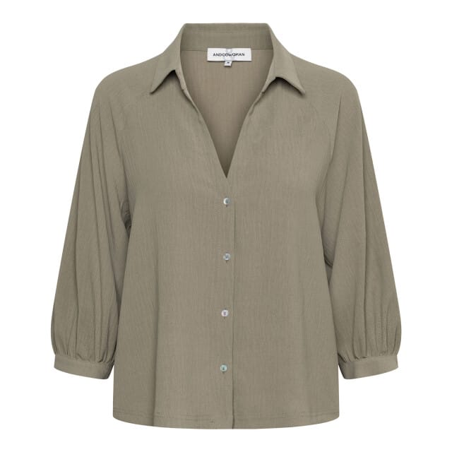 &Co Woman &co women blouse marijke khaki