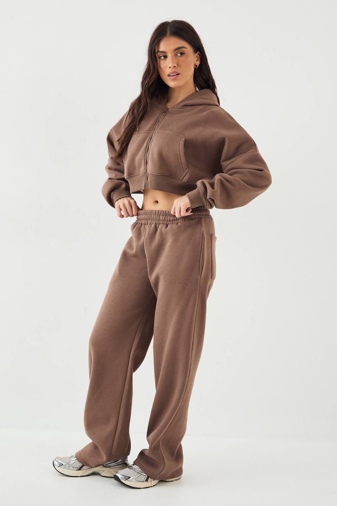 Dames DSGN Studio Rechte Pijp Jogger | Mokka | Maat: Small