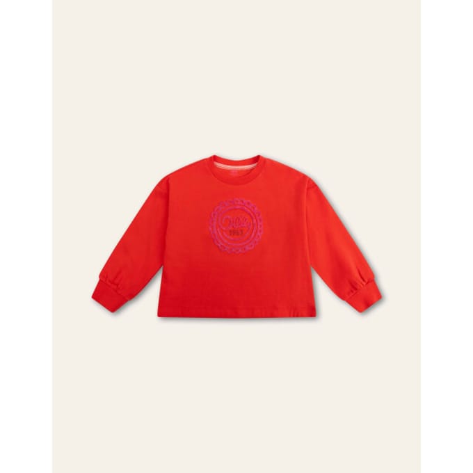 Oilily Hak Sweater- maat110/5yr Aurora Rood