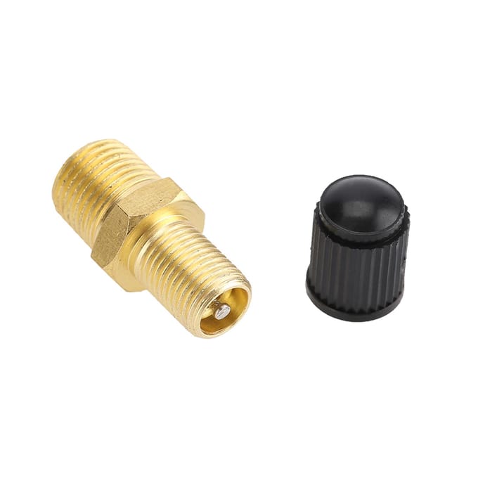 2 Stuks 1/4 Inch NPT MPT Messing Luchtcompressor Tank Vulklep wit