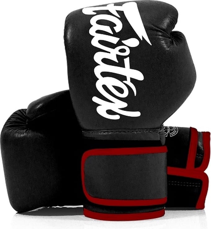 Fairtex (kick)bokshandschoenen Microfiber Zwart 10oz