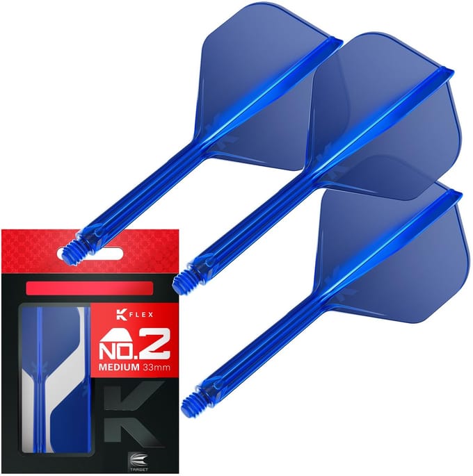 Target K-Flex Blue NO2 - Dart Flights - Medium