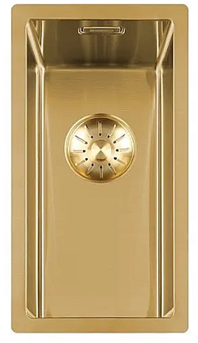 Lorreine Royal series spoelbak 17x40cm gold