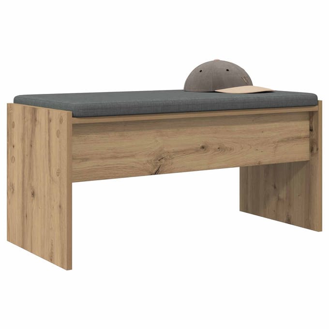 vidaXL - Hallenbank - Artisan - Eiken - 83 - x - 38 - x - 40 - cm