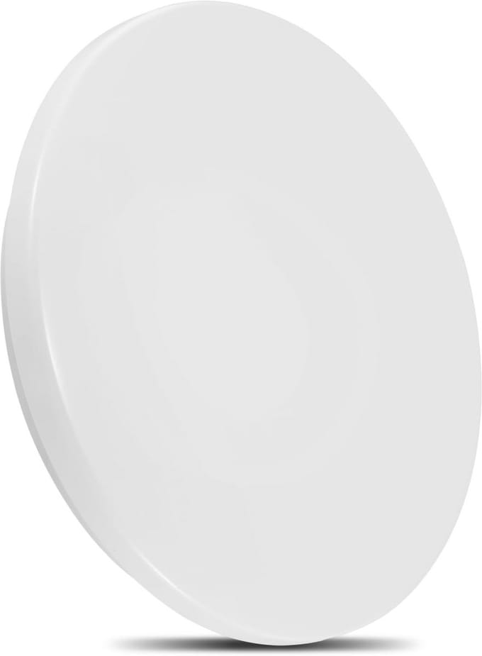 Plafondlamp met 5.8GHz Microgolf Bewegingssensor en Schemersensor, 12W LED 4000K (Neutraal Wit)