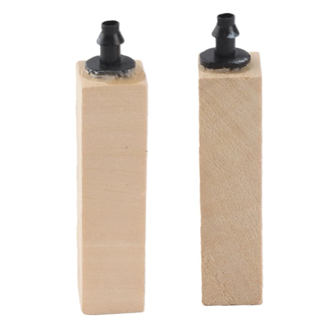 2 Stuks Celsius Set Natuurlijk Houten   Luchtsteen Diffuser voor Aquarium Vissen  (S)