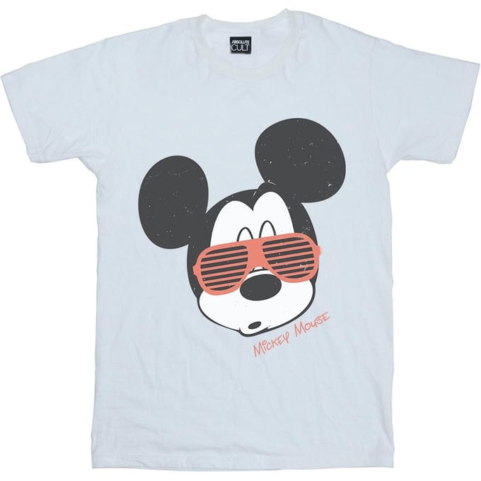 Disney Jongens Mickey Mouse Zonnebril T-shirt (Wit)