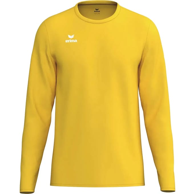 Erima Intro Voetbalshirt Lange Mouw Heren - Geel | Maat: S