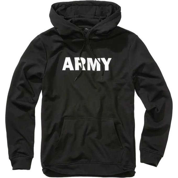 Brandit Army Heren Trui met capuchon - zwart - M