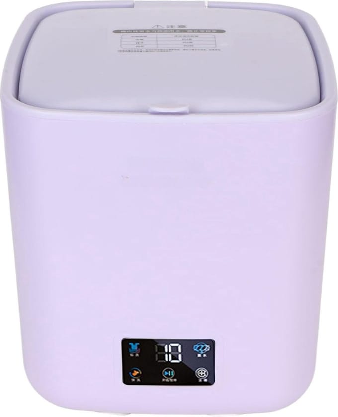 Thuys – Mini Droger – Mini Wasmachine – Mini Wasdroger – 30 x 27 x 27cm – Paars
