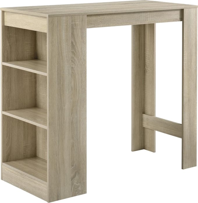 Bartafel met 3 planken 110x50x103 cm eikenkleurig