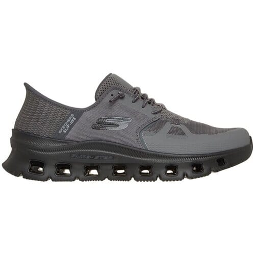 Skechers Heren Glide Step Pro Slip Ins Sneakers Charcoal Black