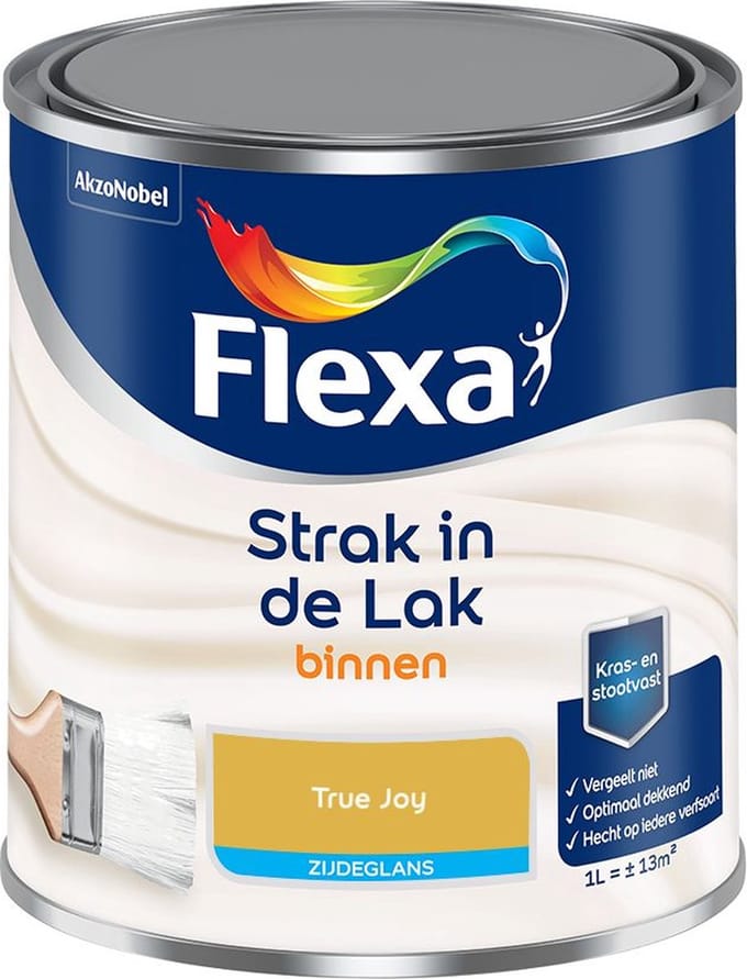 Flexa - Strak In De Lak Binnenlak Zijdeglans - True Joy - Mengverf - 1 L