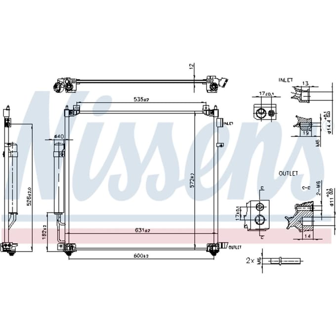 Condensator, airconditioning NISSENS 941295