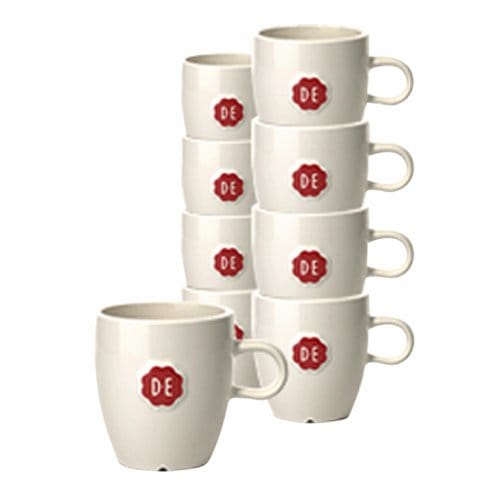 Kopje Douwe Egberts espresso 70ml wit 12 stuks