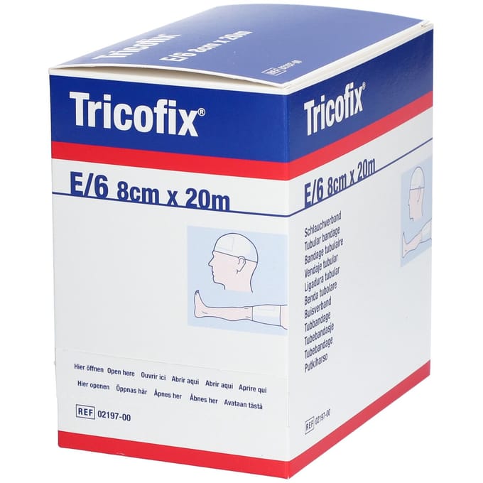 Tricofix Katoenen Buisverband E/6 20mx8cm 1 Verband