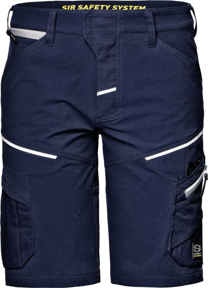 SIR SAFETY GEMINI GUARD Korte Werkbroek HEREN Werkshort Donkerblauw - Stretch - Ripstop - Dubbel Gestikt