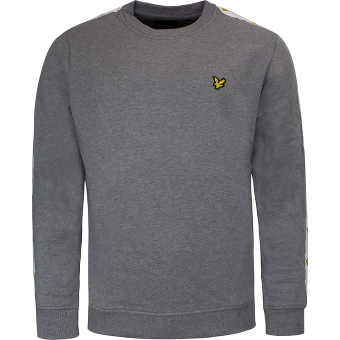 Lyle & Scott Taped Heren Grijze Trui