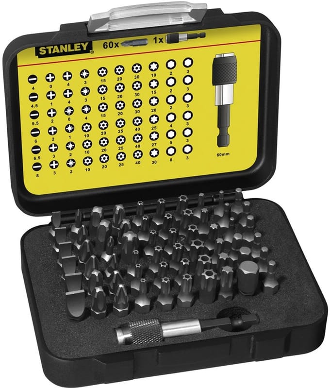 Stanley Bitset Expert Pro 1/4" - Bithouder (61 delig)
