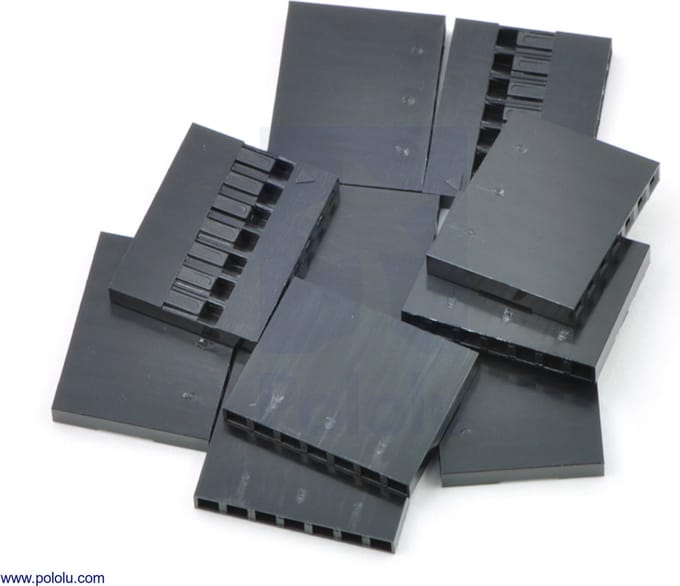 1x7-Pin 10-Pack 0.1" (2.54mm) Krimpconnectorbehuizing Pololu-1906