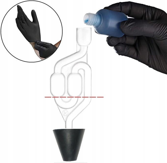 AMD TOOLS Pro Series - Koppakking Tester Set - CO2 Lektest Koelsysteem - Universele Conische Adapter 25-55mm - Inclusief Reactievloeistof (50 tests) & Handschoenen