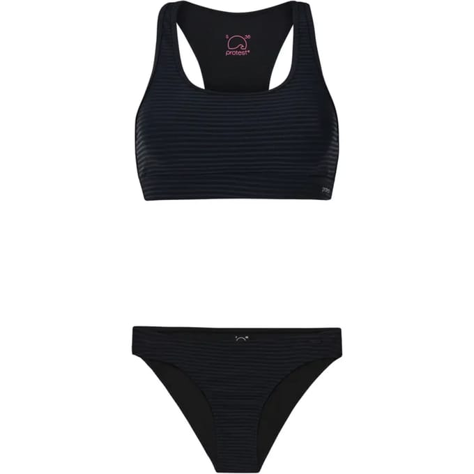 Protest PRTEager 25 – Surf bikini set Dames – Sup bikini top – Uitneembare vulling – Zwart