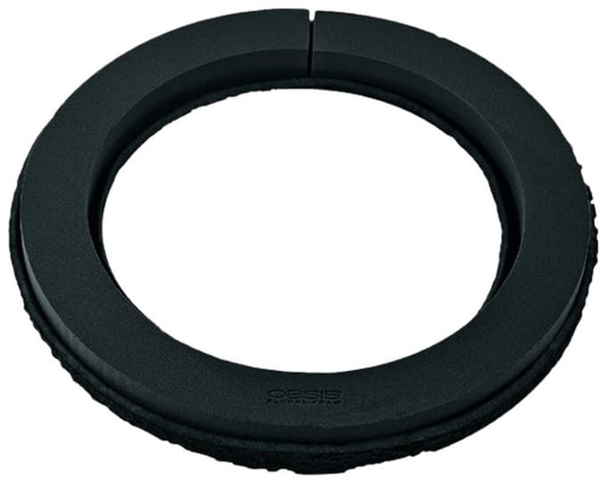 Steekschuimring zwart Ø44cm H6cm 2 st