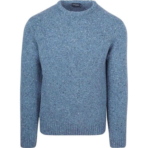 Suitable Trui Donnegal Tweed Eco Wool Blauw - Maat XXL - Heren - Pullover - Sweater