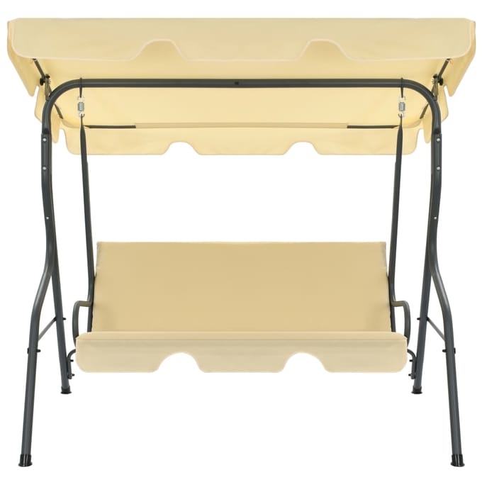 vidaXL - Schommelbank - 170x110x153 - cm - crèmewit